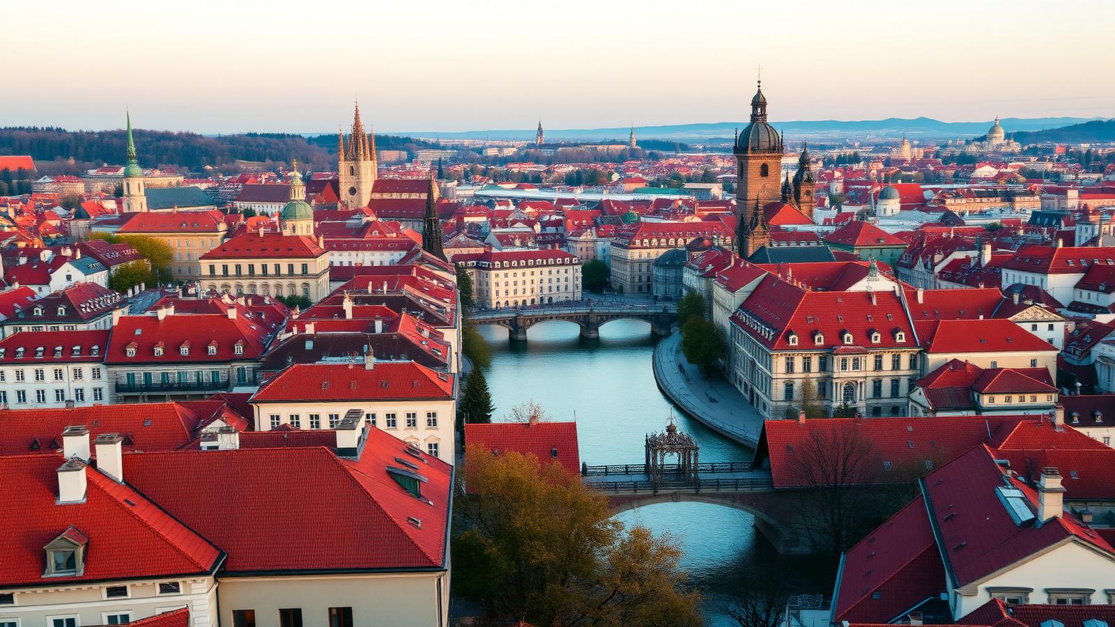 Panorama di Vienna (Austria) — destinazione di trasporto sanitario in ambulanza privata Italia ↔ Vienna 24/7